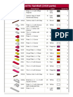 Parts List For SpinBall