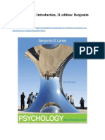Test Bank For Psychology An Introduction 11 Edition Benjamin Lahey