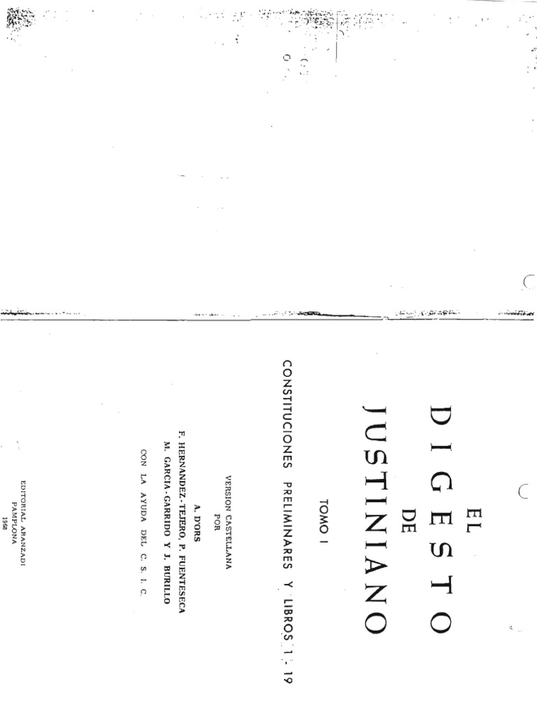 Historia 7 (Digesto Justiniano | PDF