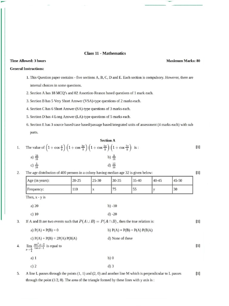 Maths Paper PDF | PDF