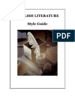 English Literature Style Guide 2019-20