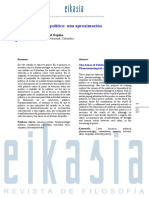 Una Aproximación Fenomenológica Hacia El Sentido de Lo Político