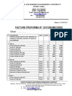 Facture Proforma B-Mec Portes Et Fenetres