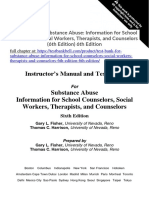 Test Bank For Substance Abuse Information For School Counselors Social Workers Therapists and Counselors 6th Edition 6th Edition