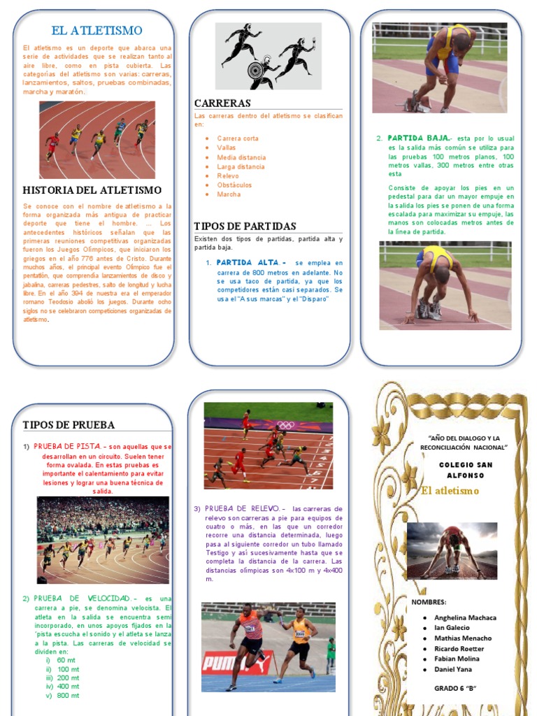 EL ATLETISMO | PDF | Deporte del atletismo | Juegos de habilidad física