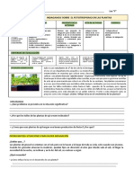 Ficha - Indagamos Sobre El Fototropismo de Las Plantas - 1F