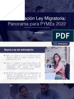 Actualización Ley de Extranjería Panorama para PYMEs 2022
