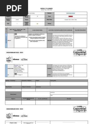 _Inglés_ WEEKLY PLANNER 2