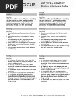Focus 2 Workbook Answer Key | PDF