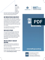 National Bowel Cancer Screening Program Colonoscopy Brochure