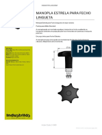 Industrilas - Manopla Estrela para Fecho Lingueta - 2-360