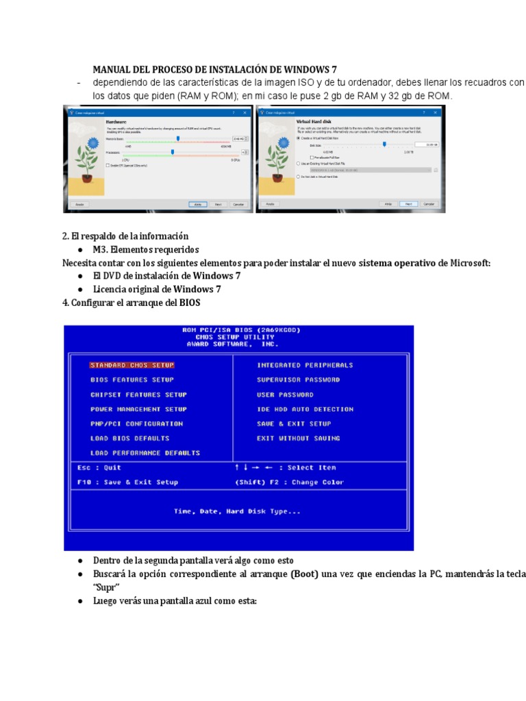 Manual de Instalación de Windows 7 | PDF