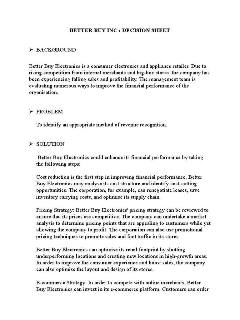 Better Buy Inc PDF Retail Pricing