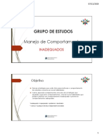 SEMANA 01 SLIDES Manejo de Comportamentos Inadequados