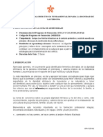 Gelm 1 - Principios y Valores Eticos Fundamentales para La Dignidad de La Persona.