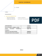 Parcial - Logistica y Distribucion