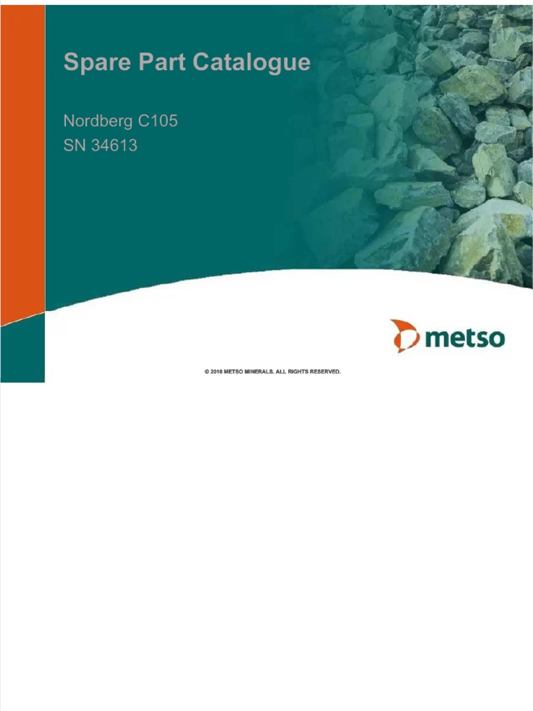Nordberg c105 S N 34613 | PDF