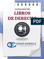 Catálogo de Libros de Derecho - Omar Garnica