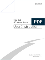 User Instruction: NS2-80B AC Motor Starter