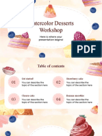 Watercolor Desserts Workshop by Slidesgo
