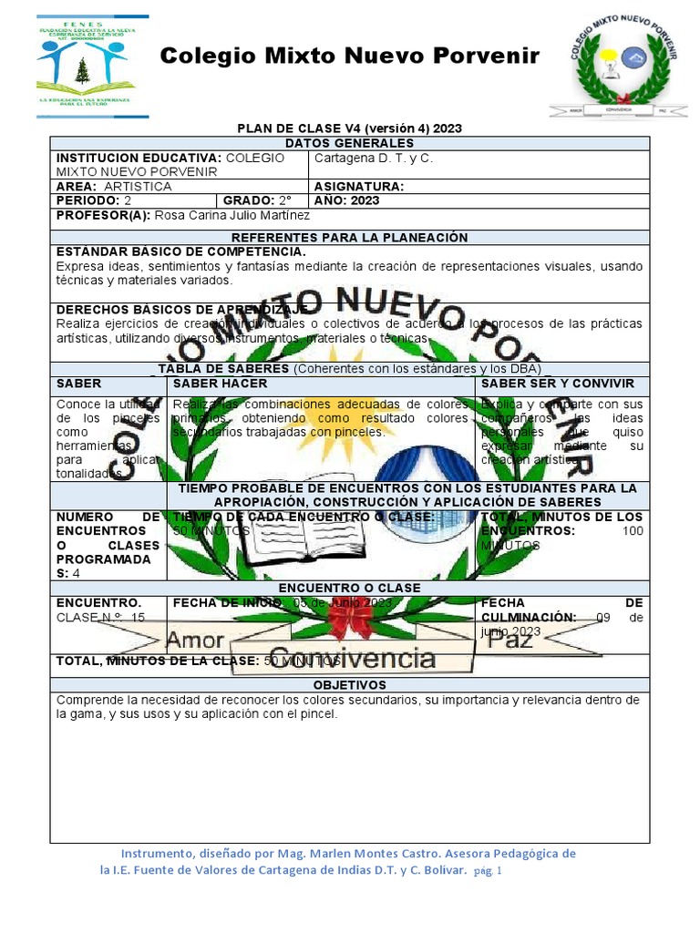 Plan de Clases Segundo A de Junio Del 13 Al 16 | PDF | Aprendizaje ...