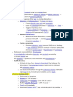 Pathophysiologic Response of The To Arterial Obstruction and of The