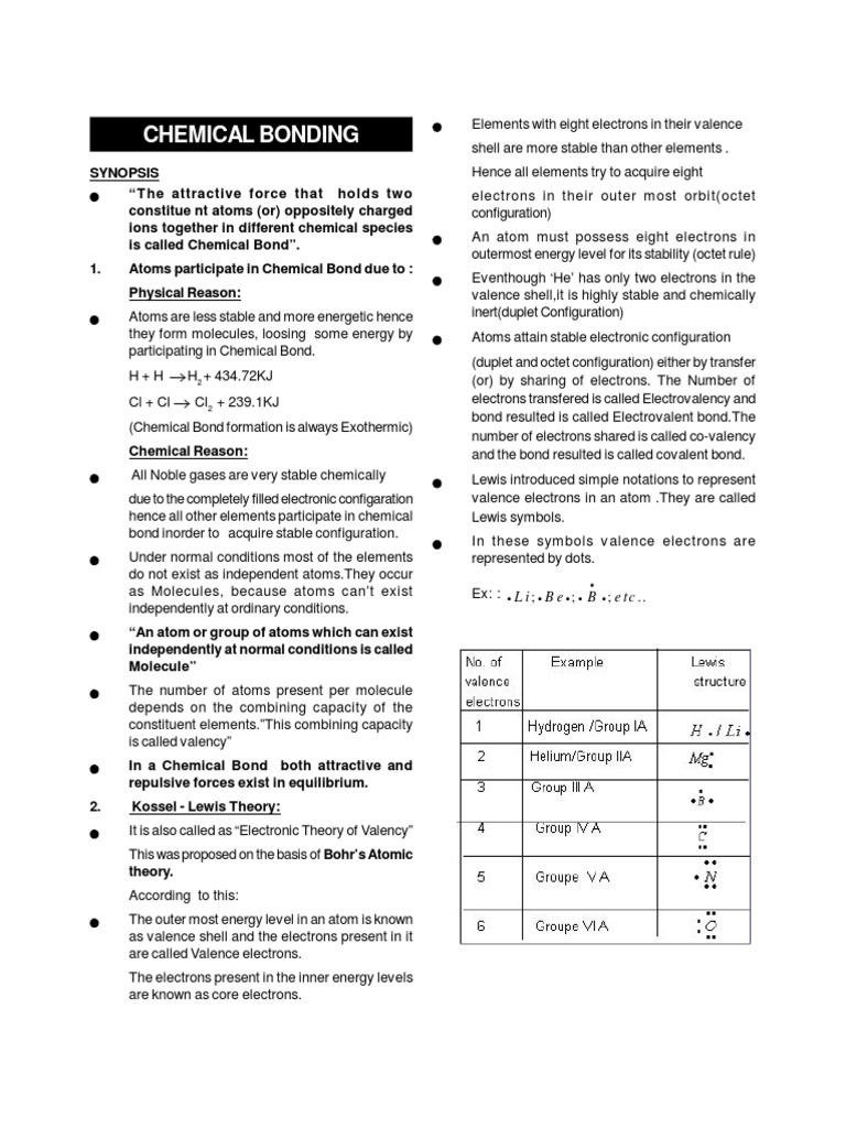 Chemical Bonding - 62761 - 2023 - 05 - 06 - 21 - 02 | PDF | Ionic ...