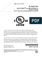 MN001111A01-AM Enus UL Approvals MOTOTRBO and MOTOTRBO 2.5 Product Listing