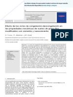 5.1 Efecto de Los Ciclos de Hielo-Deshielo en Las Propiedades Mecánicas de Suelos de Grano Fino Modificados Con Cemento y Nanocemento