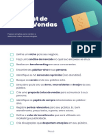 Checklist de Valor e Vendas