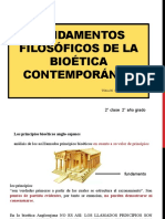 1ra Clase Fundamentos Filosóficos de La Bioética Contemporánea