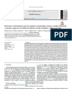 Diferencias y Determinantes para La Disposición de Los Residentes Contaminados