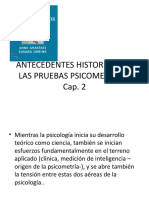 Antecedentes Historicos de Las Pruebas Psicometricas