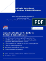 GIS and Social Marketing at The Centers For Medicare & Medicaid Services