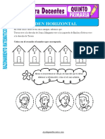 Orden DE INFORMACION Horizontal - Quinto de Primaria