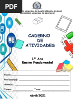 Caderno de Atividades-Pré-Escola 1º e 2º Bimestre | PDF