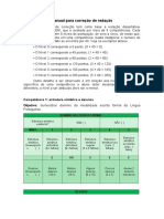 Manual para Correção de Redação