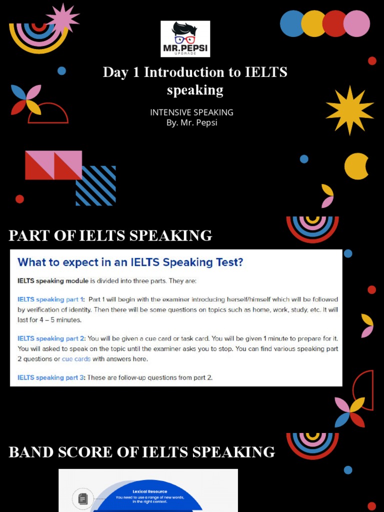 Day 1 Intro To IELTS | PDF | Language Arts & Discipline | Art