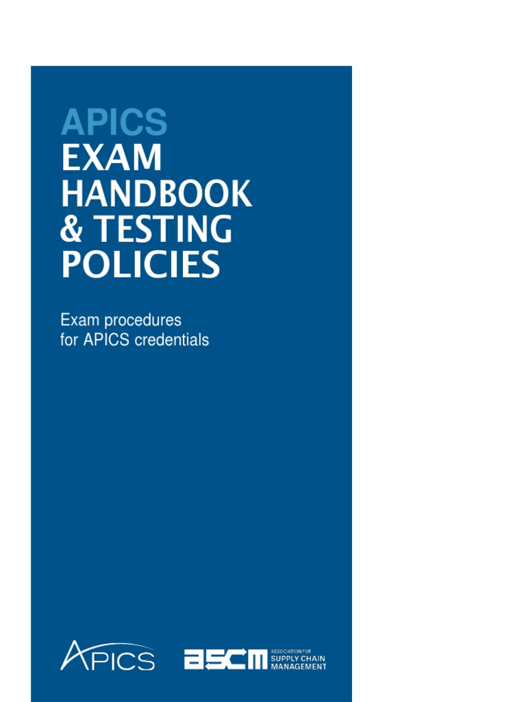 Apics Exam Handbook PDF Identity Document