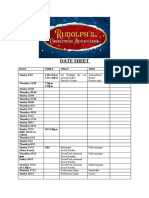 RCA Date Sheet