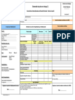 Demande de Prise en Charge ( ) : Conventions Internationales de Sécurité Sociale - Soins de Santé