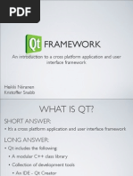 Framework: An Introduction To A Cross Platform Application and User Interface Framework