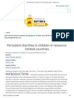 Persistent Diarrhea in Children in Resource-Limited Countries - Uptodate Free