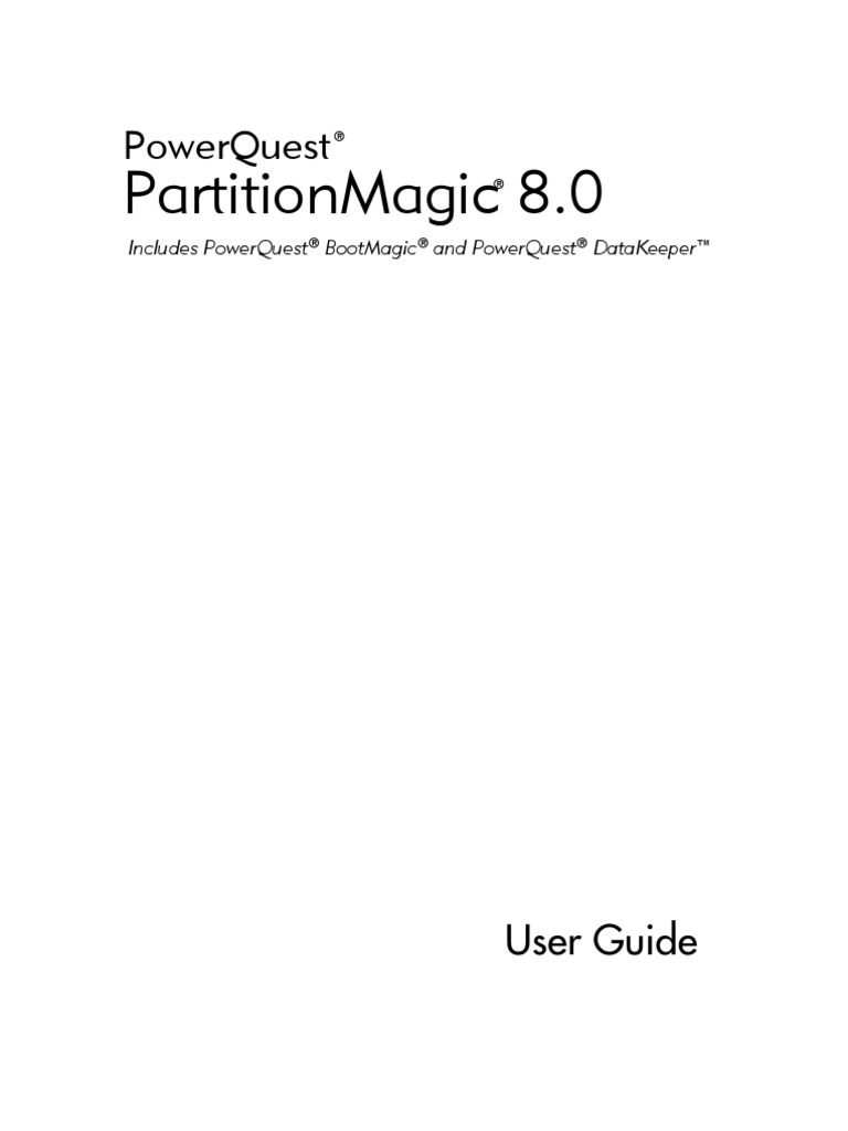Partitionmagic 8.0: Powerquest | PDF