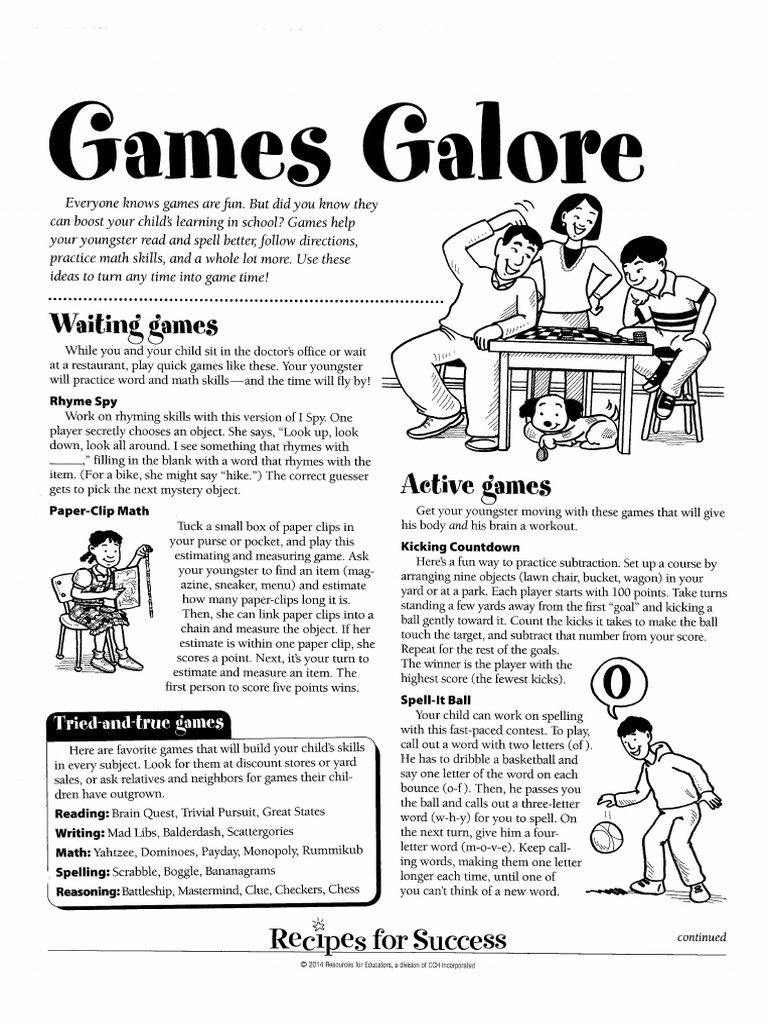 Games Galore | PDF