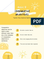 Exercises Comparative Adjectives Basic 9