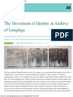 The Movement of Identity at Archive of Longings TeenTix