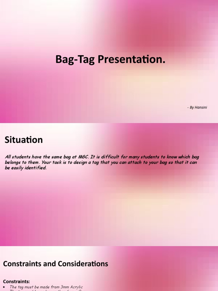 Custom Bag Tag Design Guide | PDF