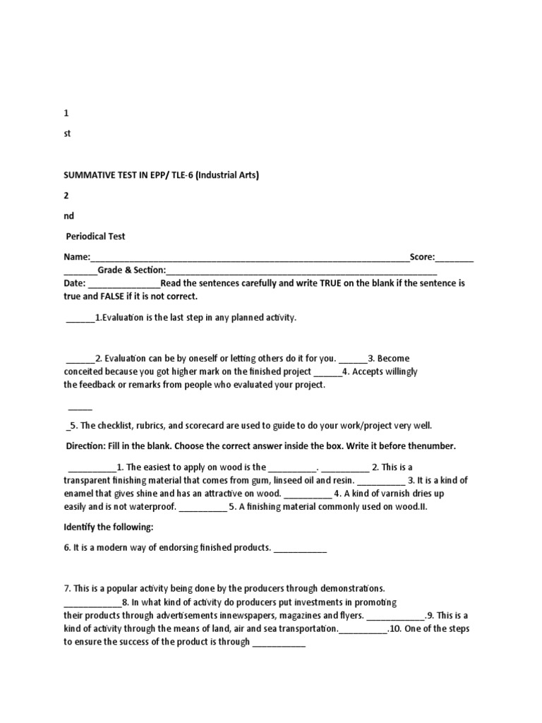 Grade 9 TLE 2nd Quarter Test | PDF | Ac Power Plugs And Sockets ...