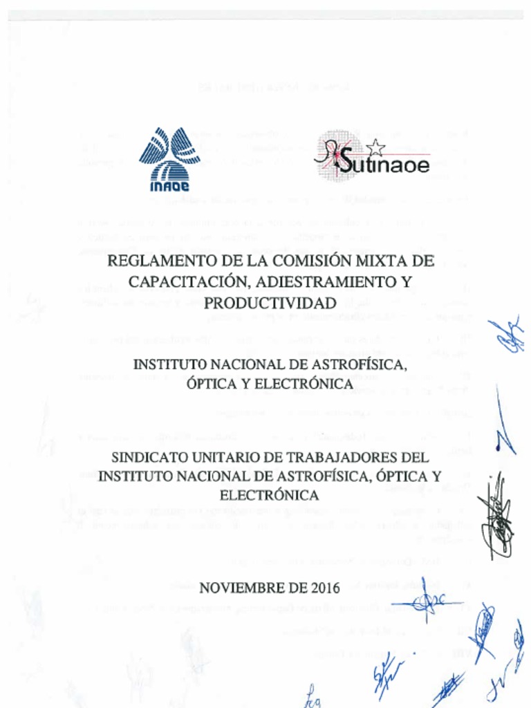Reglamento Firmado Comision Mixta Capacitacion | PDF
